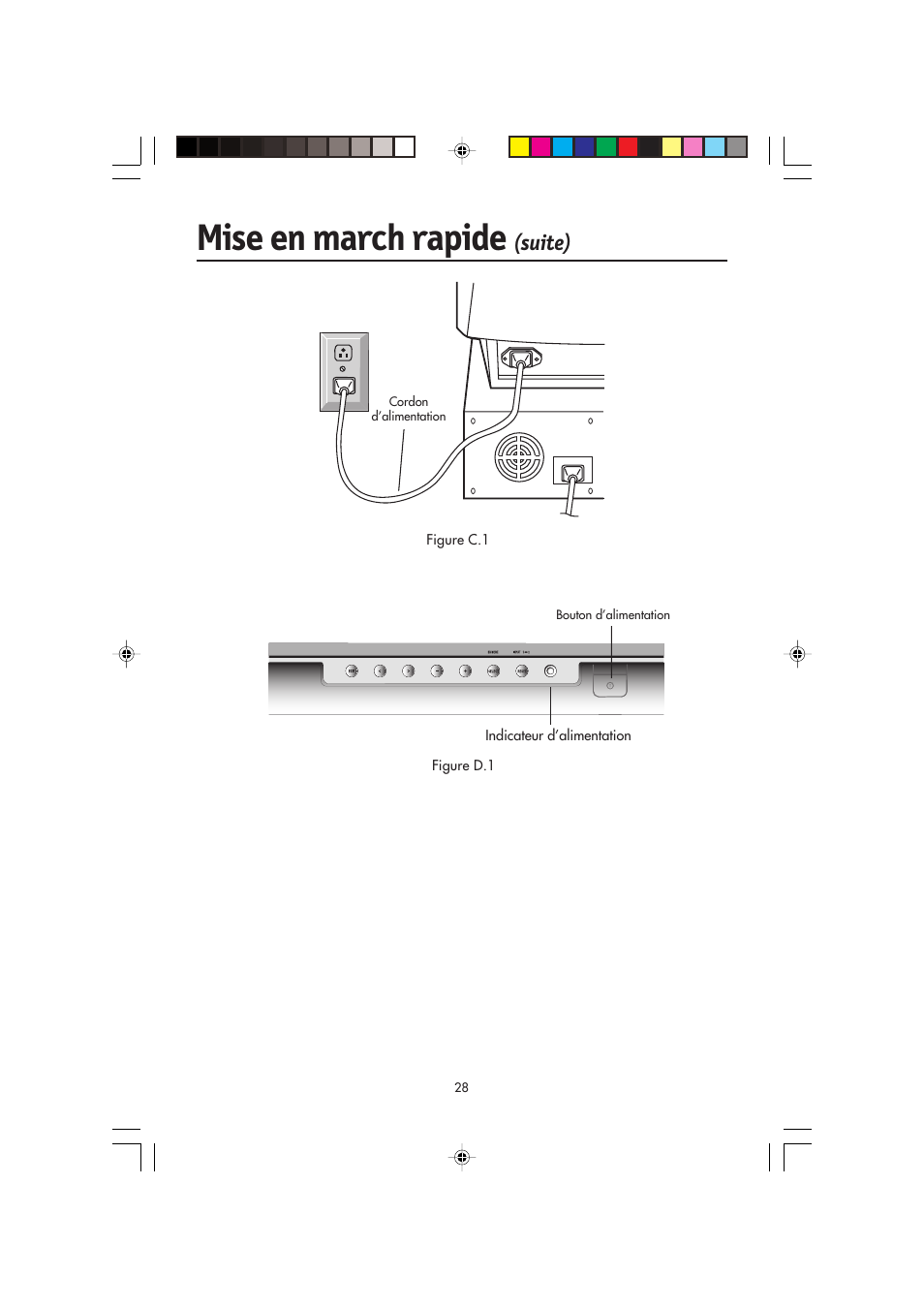 Mise en march rapide, Suite) | NEC FP2141SB User Manual | Page 30 / 76