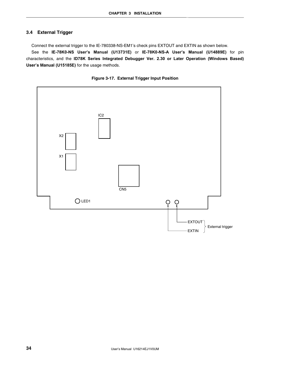 4 external trigger | NEC uPD780328 Subseries User Manual | Page 34 / 47