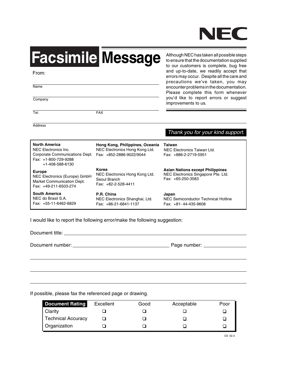 Facsimile, Message | NEC uPD780328 Subseries User Manual | Page 47 / 47