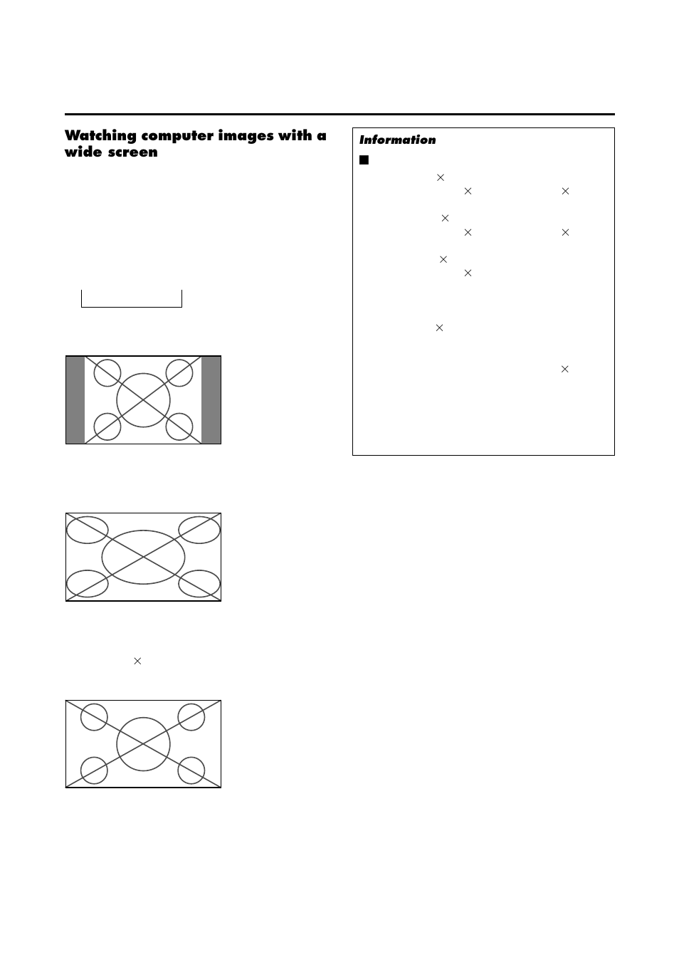 Watching computer images with a wide screen | NEC 4205W User Manual | Page 23 / 54