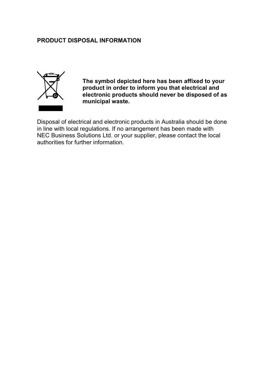 NEC C944 User Manual | Page 53 / 53