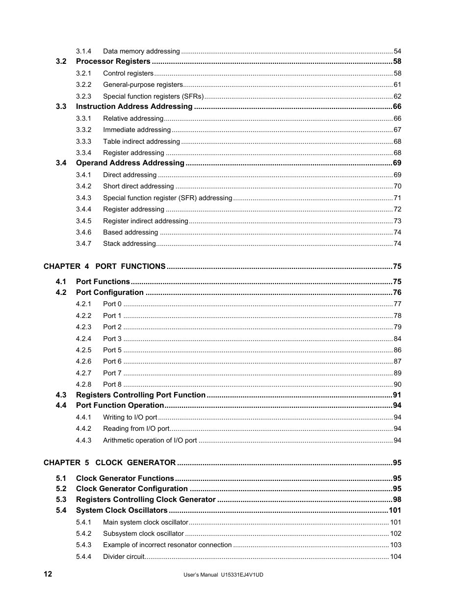 NEC PD78F9488 User Manual | Page 12 / 388