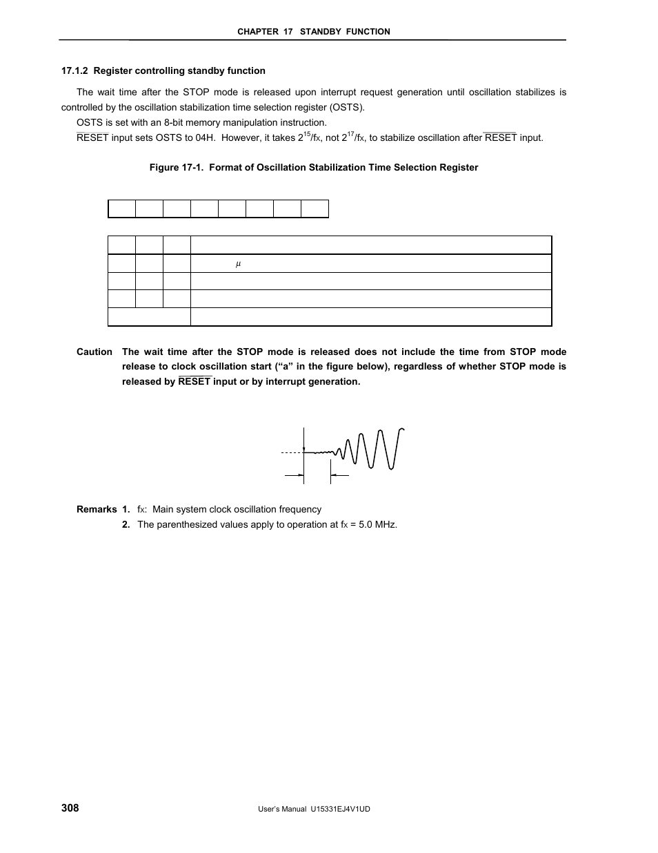 2 register controlling standby function | NEC PD78F9488 User Manual | Page 308 / 388