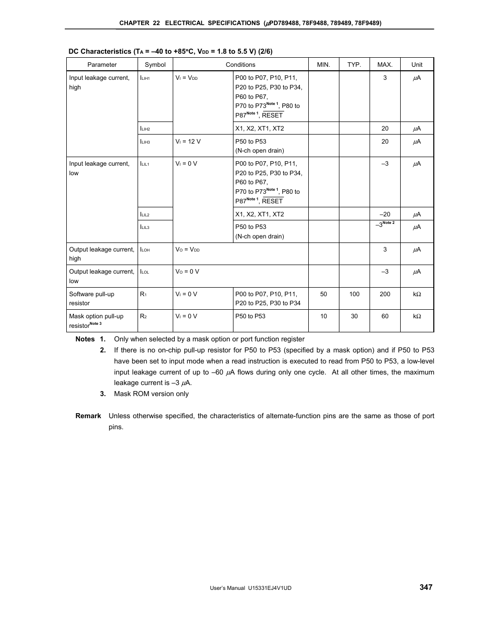 NEC PD78F9488 User Manual | Page 347 / 388