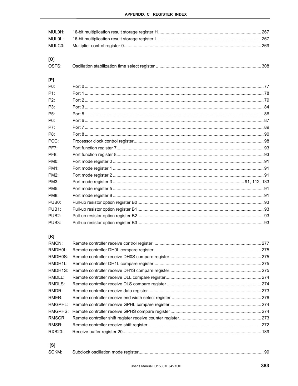NEC PD78F9488 User Manual | Page 383 / 388