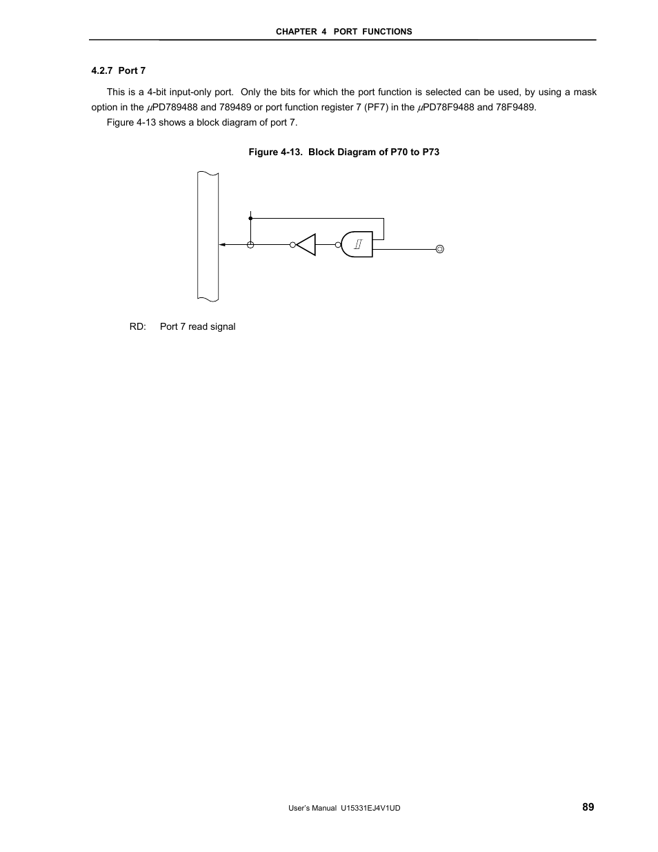 7 port 7 | NEC PD78F9488 User Manual | Page 89 / 388