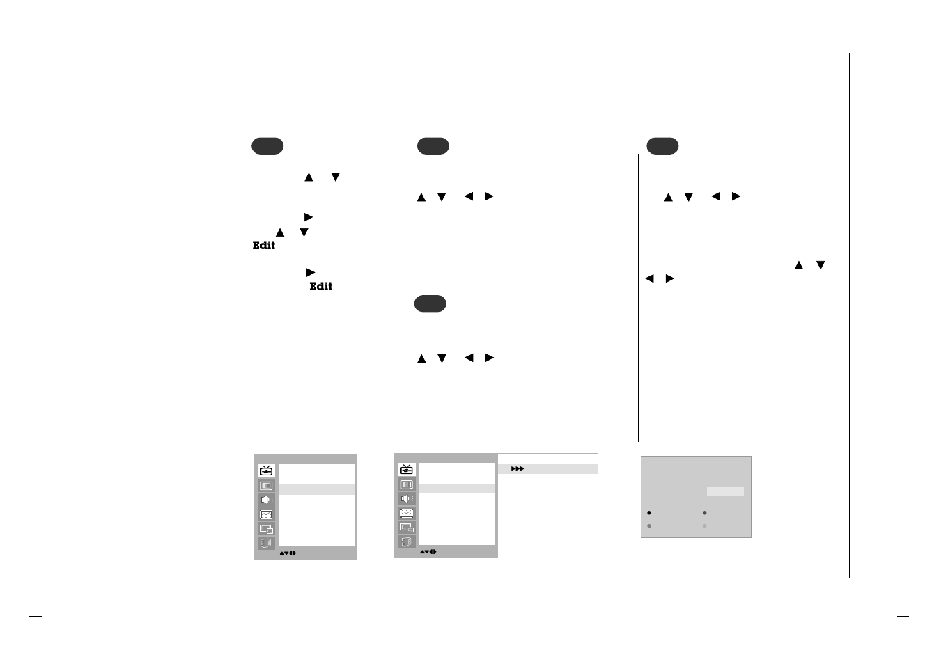 Setting up tv stations, Programme edit (in analogue mode only) | NEC NLT-32HD1 User Manual | Page 18 / 52