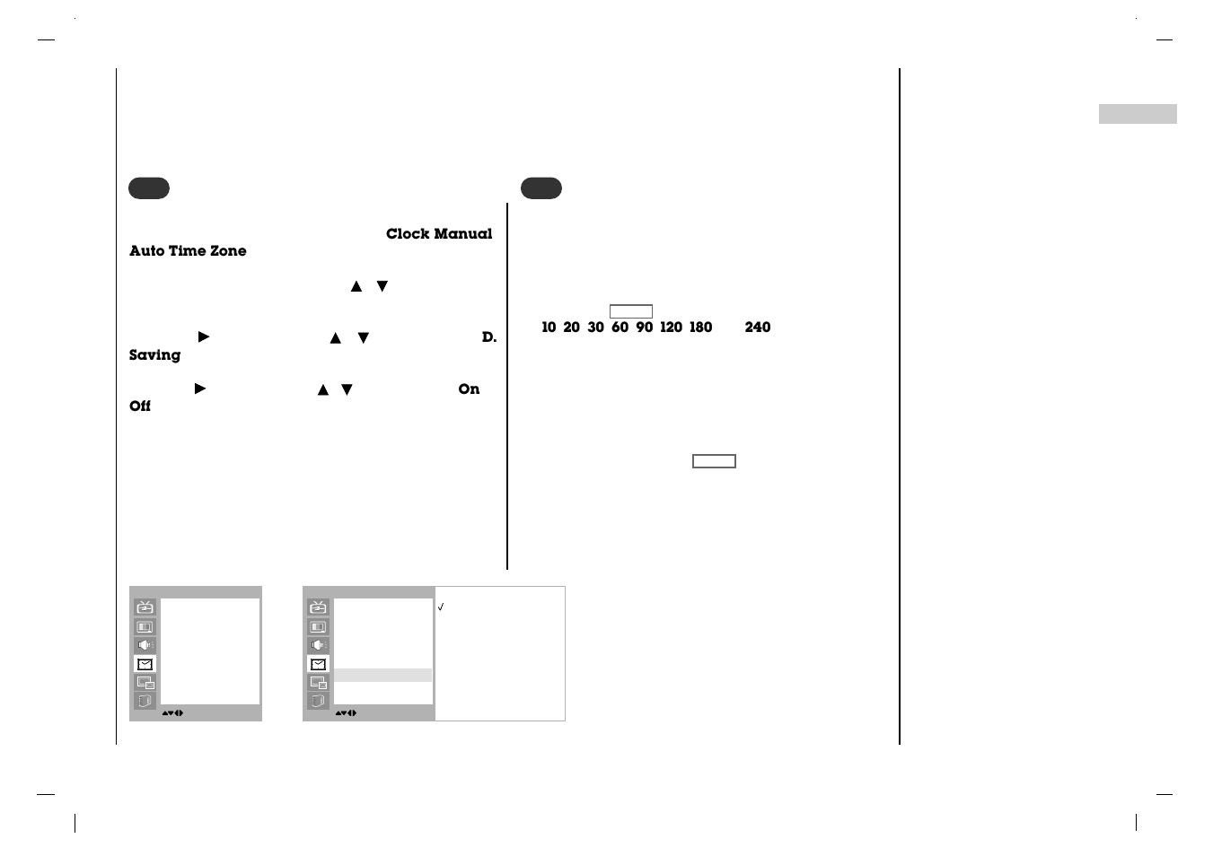 Time menu | NEC NLT-32HD1 User Manual | Page 33 / 52