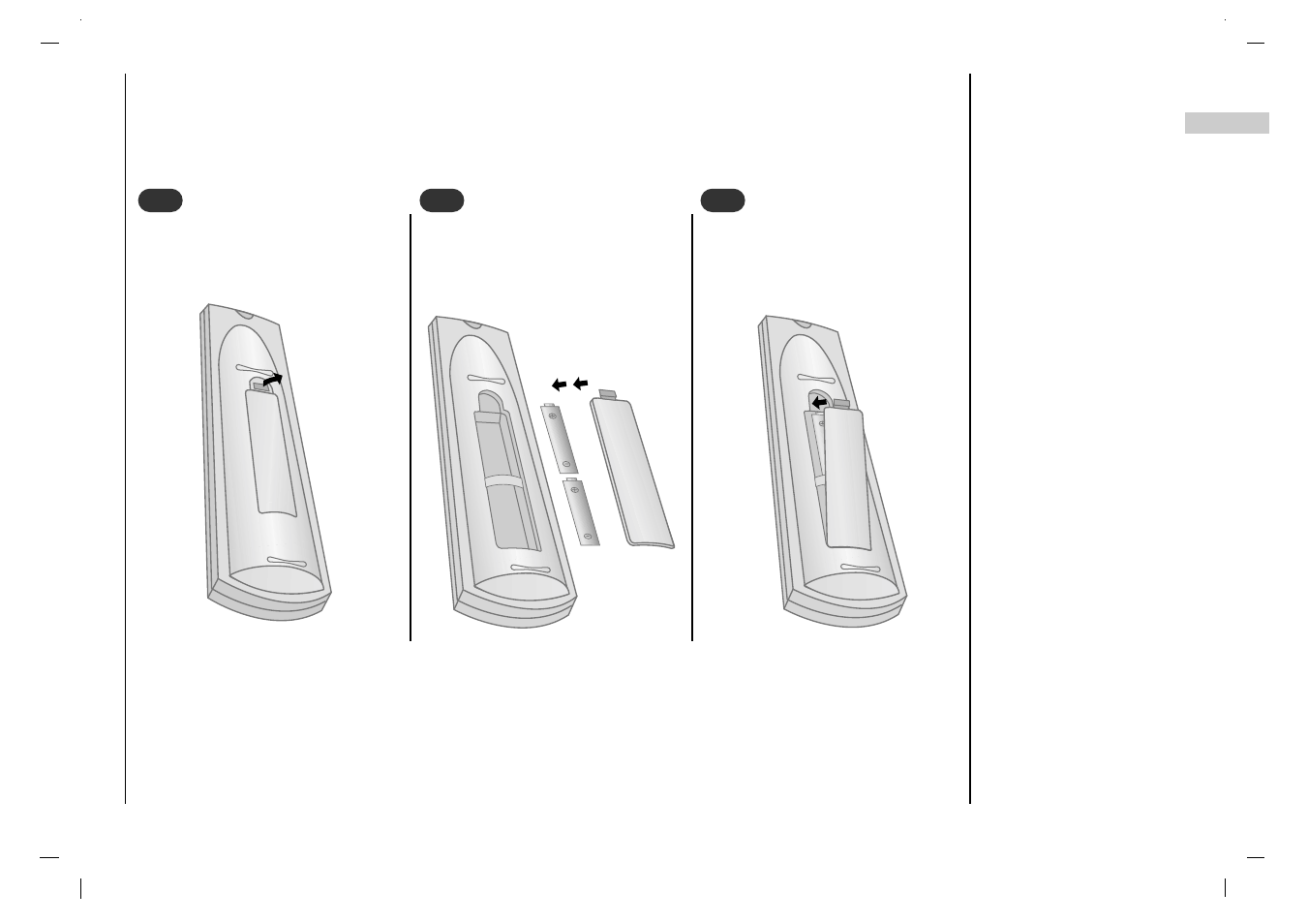 Location and function of controls, Battery installation | NEC NLT-32HD1 User Manual | Page 5 / 52