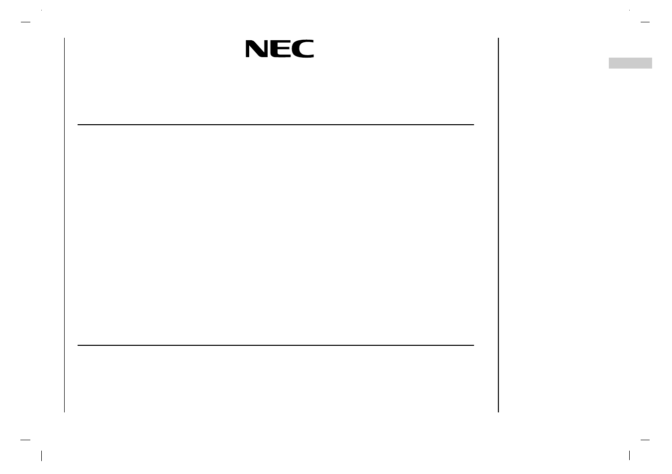 Nec service centers | NEC NLT-32HD1 User Manual | Page 51 / 52