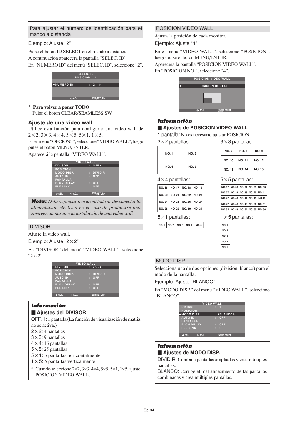 NEC PX-60XM5A User Manual | Page 134 / 203