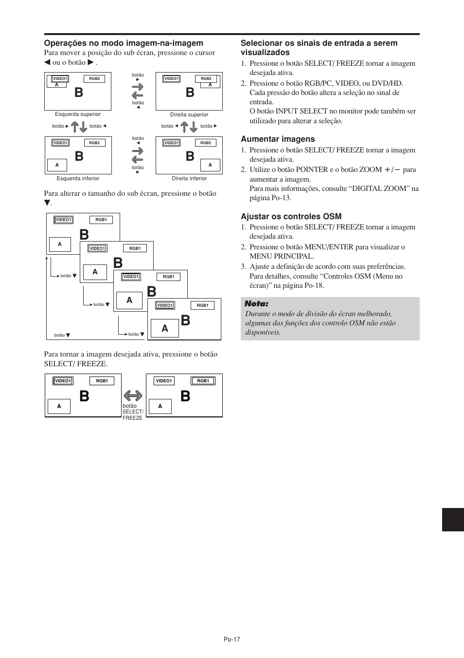 Ou o botão | NEC PX-60XM5A User Manual | Page 167 / 203