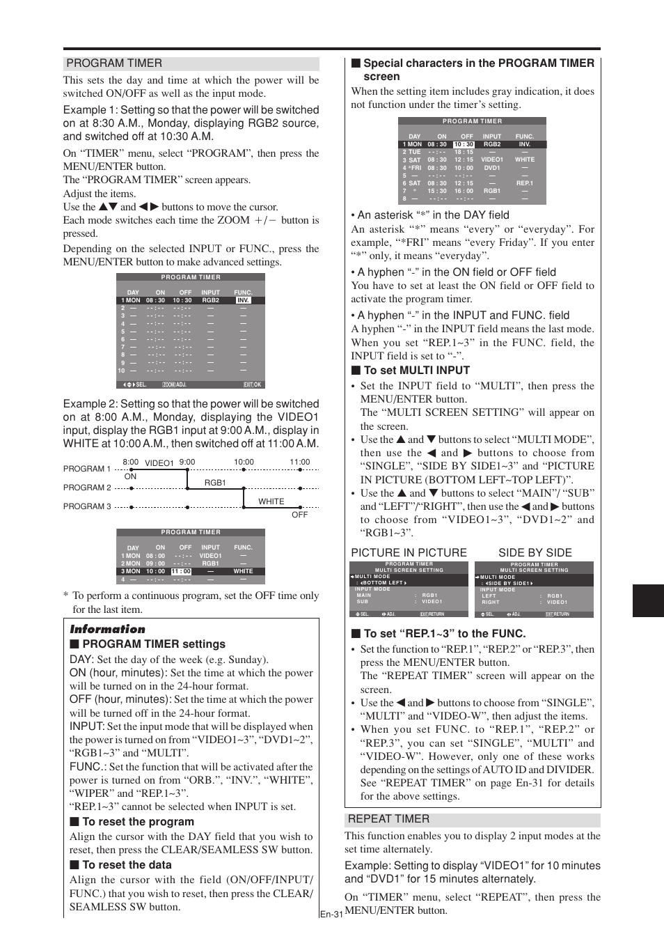 NEC PX-60XM5A User Manual | Page 32 / 203