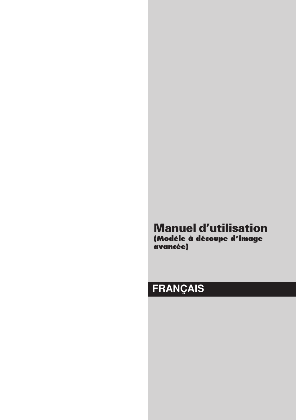 Manuel d’utilisation | NEC PX-60XM5A User Manual | Page 51 / 203