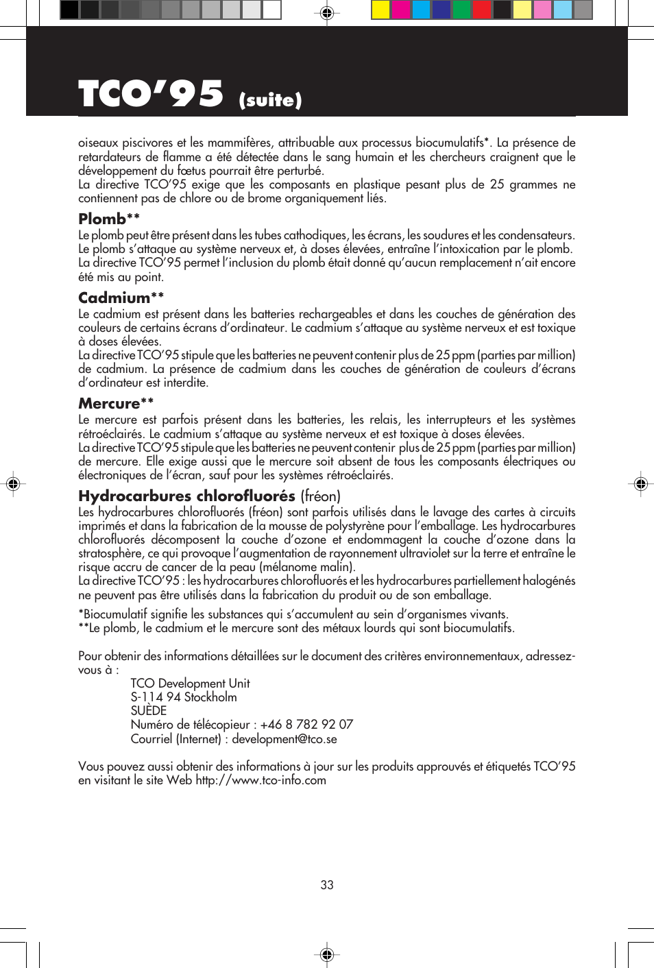 Tco’95, Suite) | NEC A700+TM User Manual | Page 35 / 56