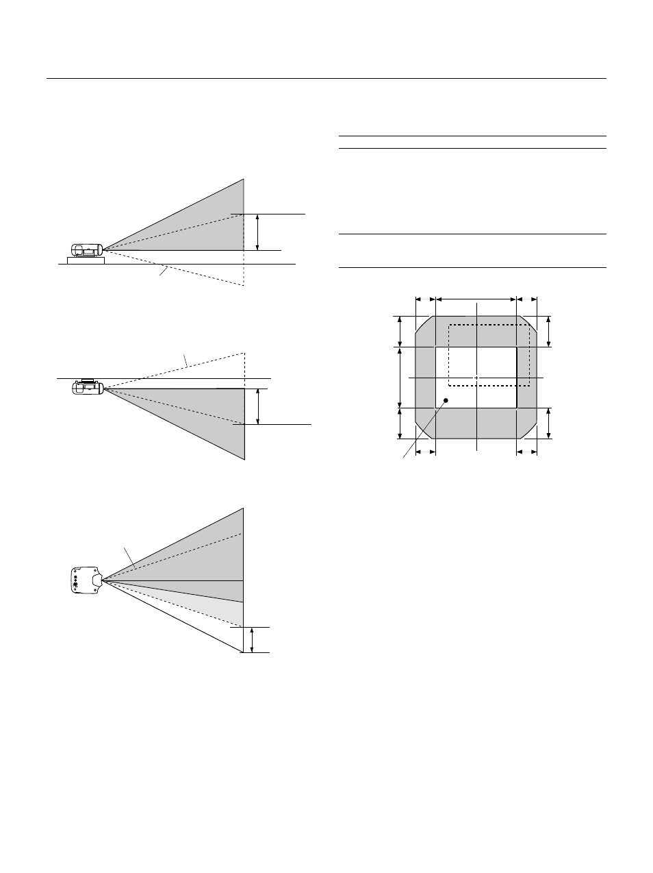 Lens shift adjustable range, E – 13 | NEC GT2150 User Manual | Page 23 / 74