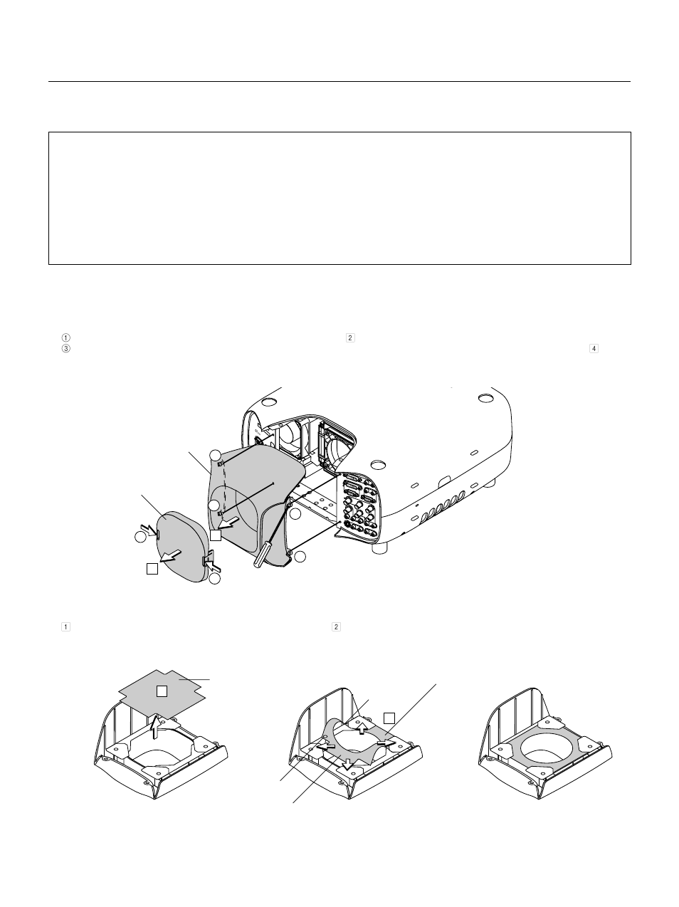 Optional lens installation, Preparation: tools needed for installation, E – 14 | Before installation, Caution, Remove the lens hood cap and lens hood | NEC GT2150 User Manual | Page 24 / 74