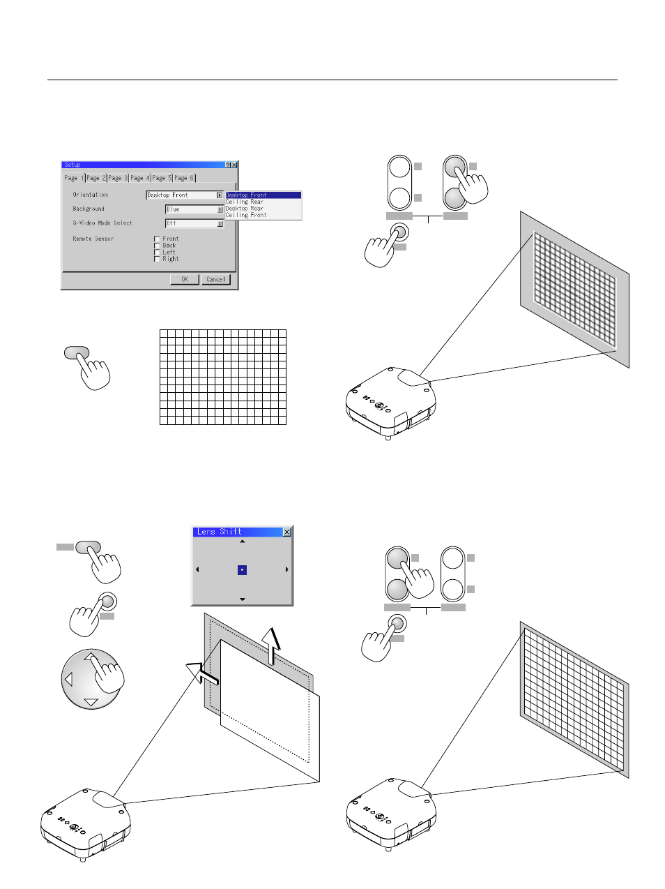 Set up the projector | NEC GT2150 User Manual | Page 31 / 74