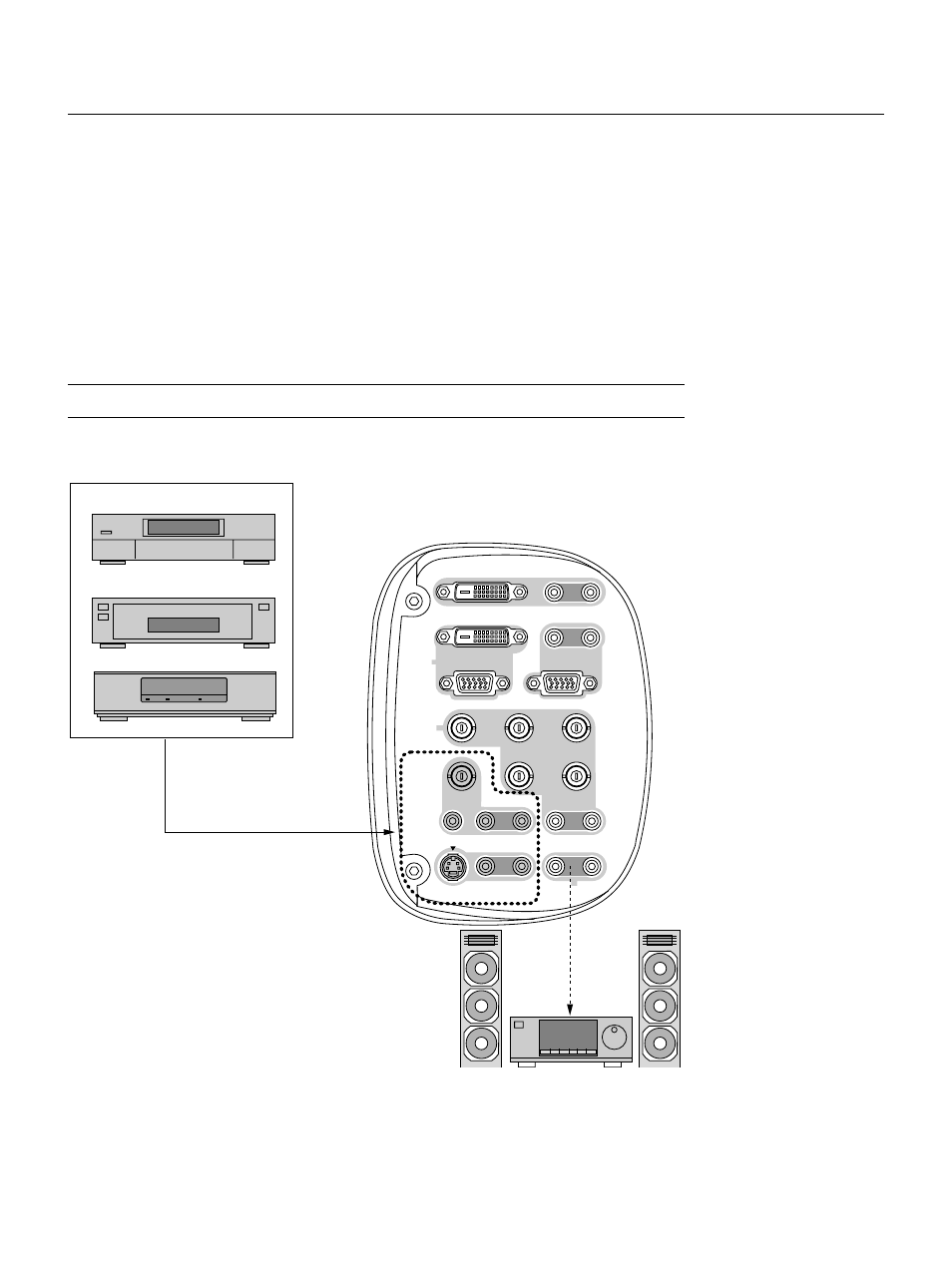Connections, When used in standalone operation, E – 23 | Connecting your vcr or laser disc player | NEC GT2150 User Manual | Page 33 / 74