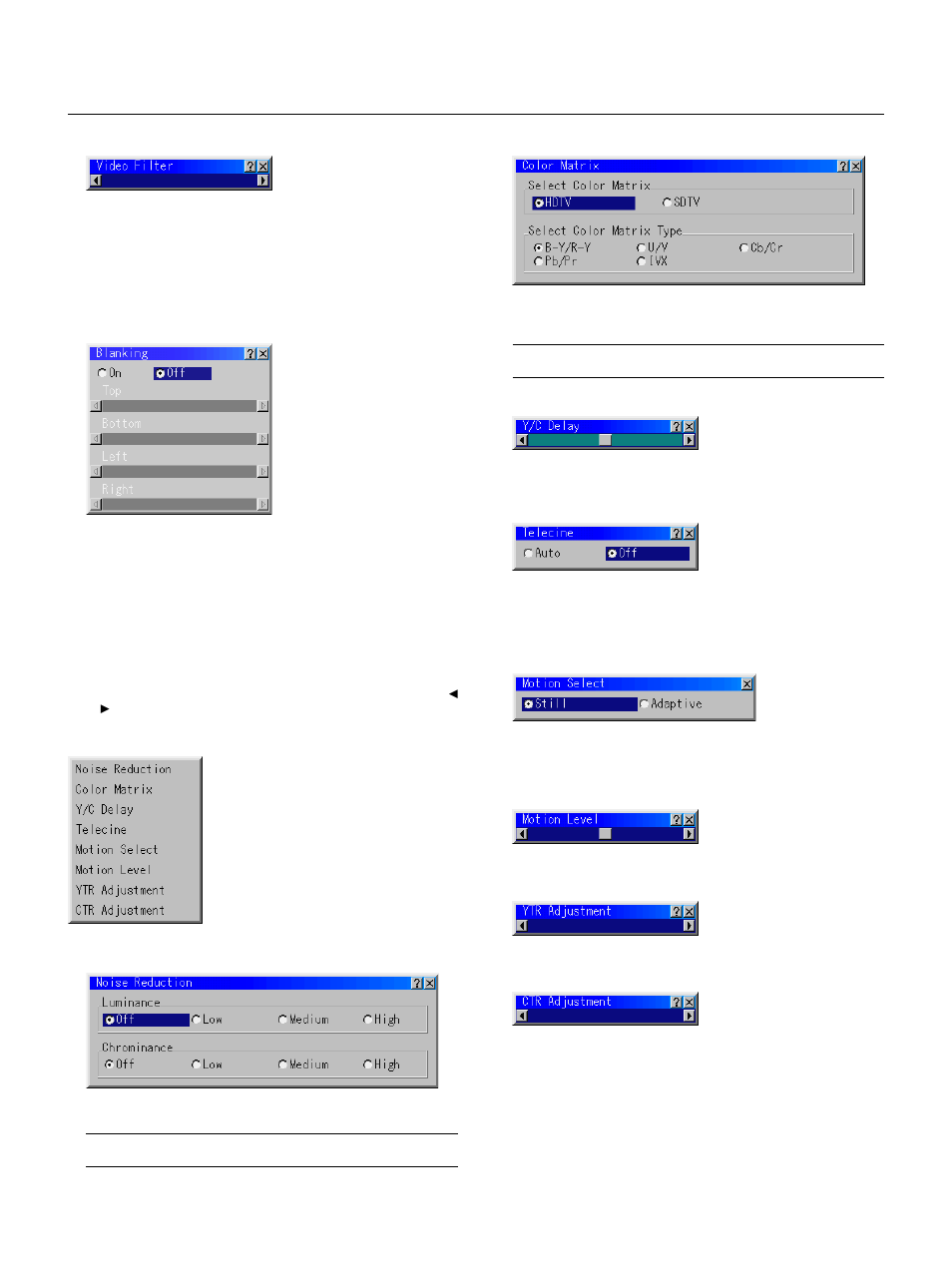 E – 44, Video adj | NEC GT2150 User Manual | Page 54 / 74