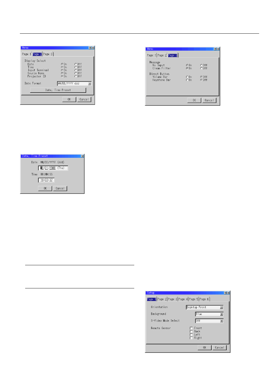 E – 48, Setup | NEC GT2150 User Manual | Page 58 / 74