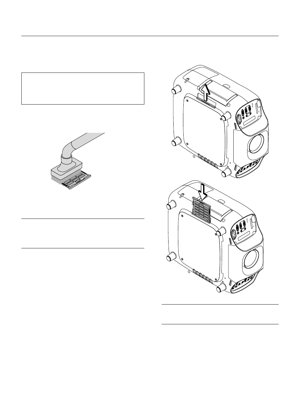Cleaning or replacing the filter, E – 53 | NEC GT2150 User Manual | Page 63 / 74