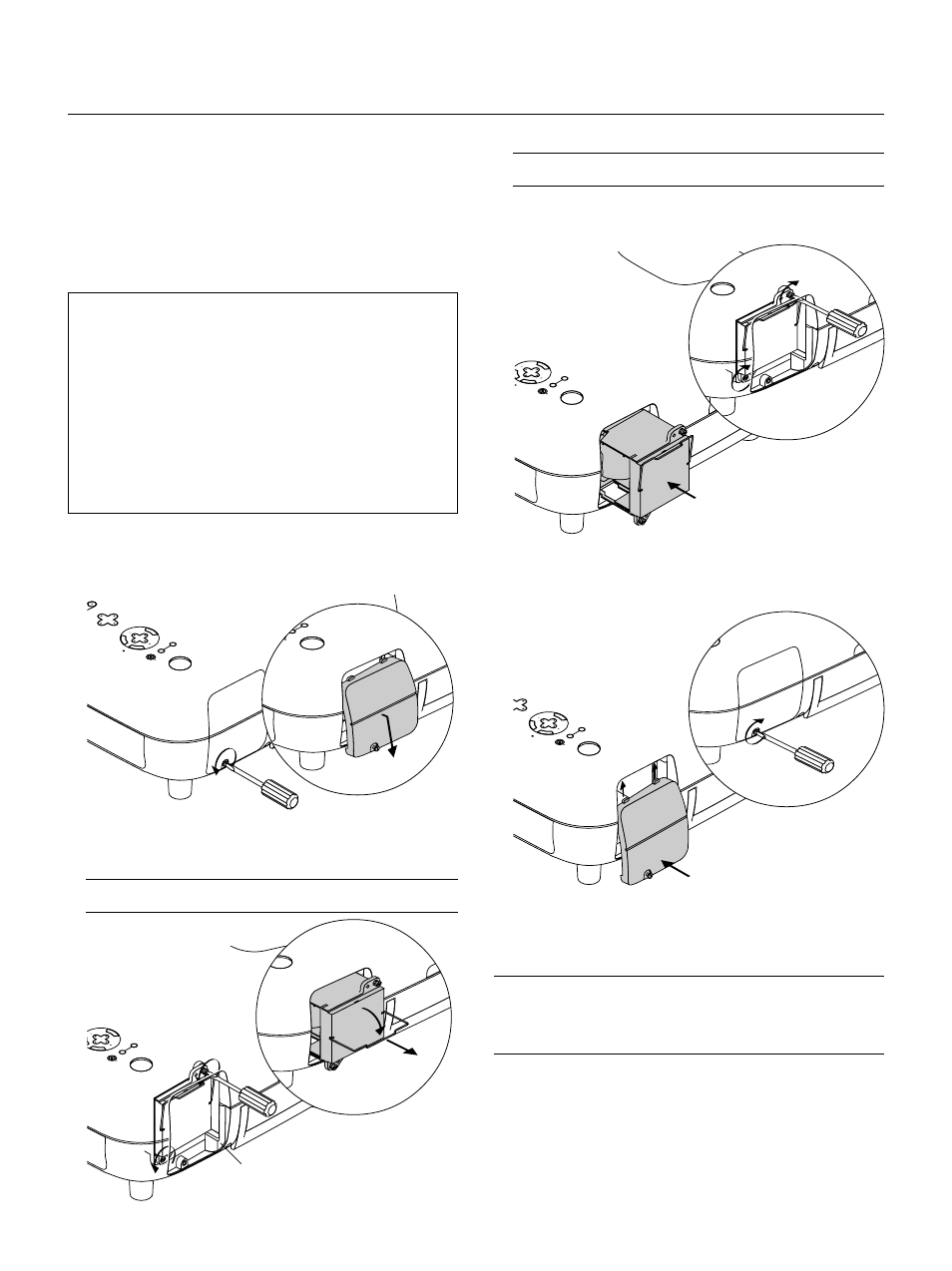 Remplacement de la lampe, E – 54, Pour remplacer la lampe | Cancel, Insérez un coffret de lampe neuve dans la prise | NEC GT2150 User Manual | Page 64 / 74