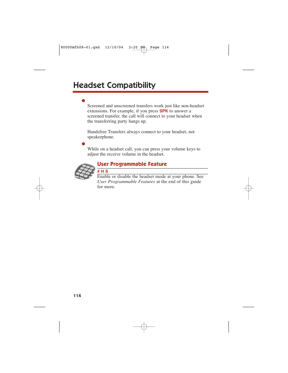 Headset compatibility | NEC DS1000 User Manual | Page 122 / 216
