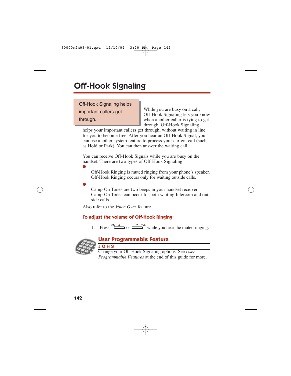 Off-hook signaling | NEC DS1000 User Manual | Page 150 / 216