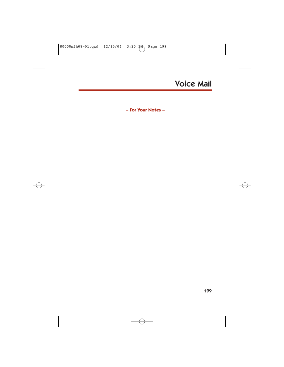 Voice mail | NEC DS1000 User Manual | Page 207 / 216