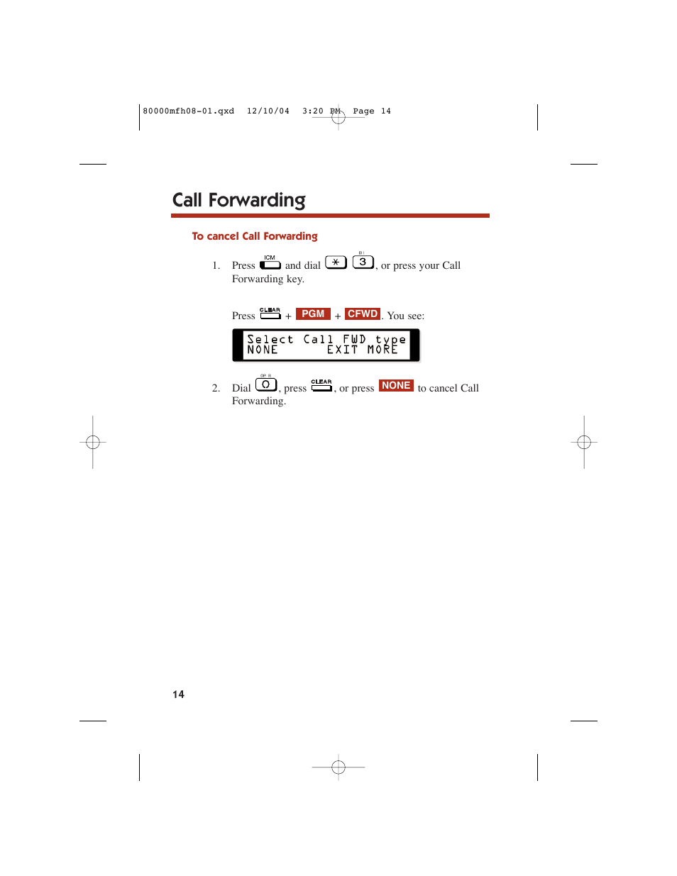 Call forwarding | NEC DS1000 User Manual | Page 22 / 216
