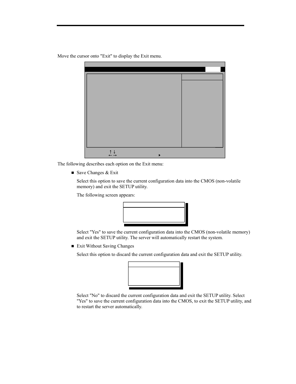 Exit | NEC Express 5800/320Lb User Manual | Page 111 / 302