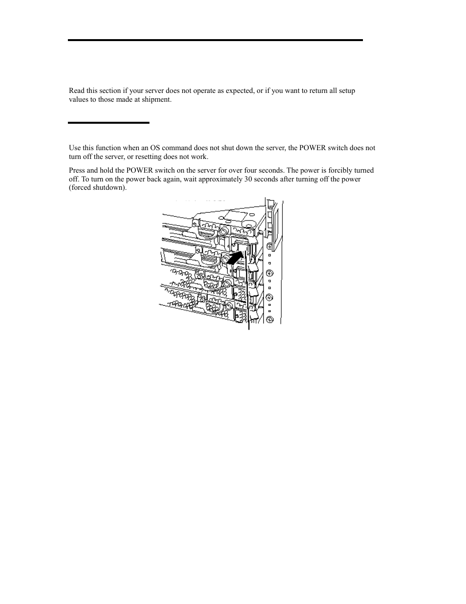 Forced shutdown and clear | NEC Express 5800/320Lb User Manual | Page 122 / 302