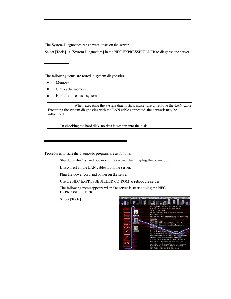 System diagnostics | NEC Express 5800/320Lb User Manual | Page 199 / 302