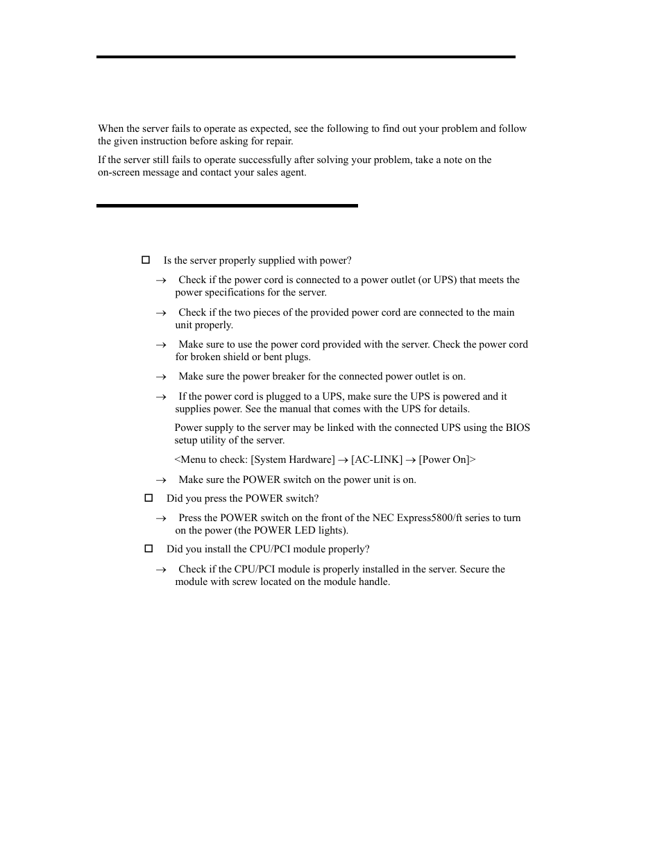 Solving problems | NEC Express 5800/320Lb User Manual | Page 228 / 302