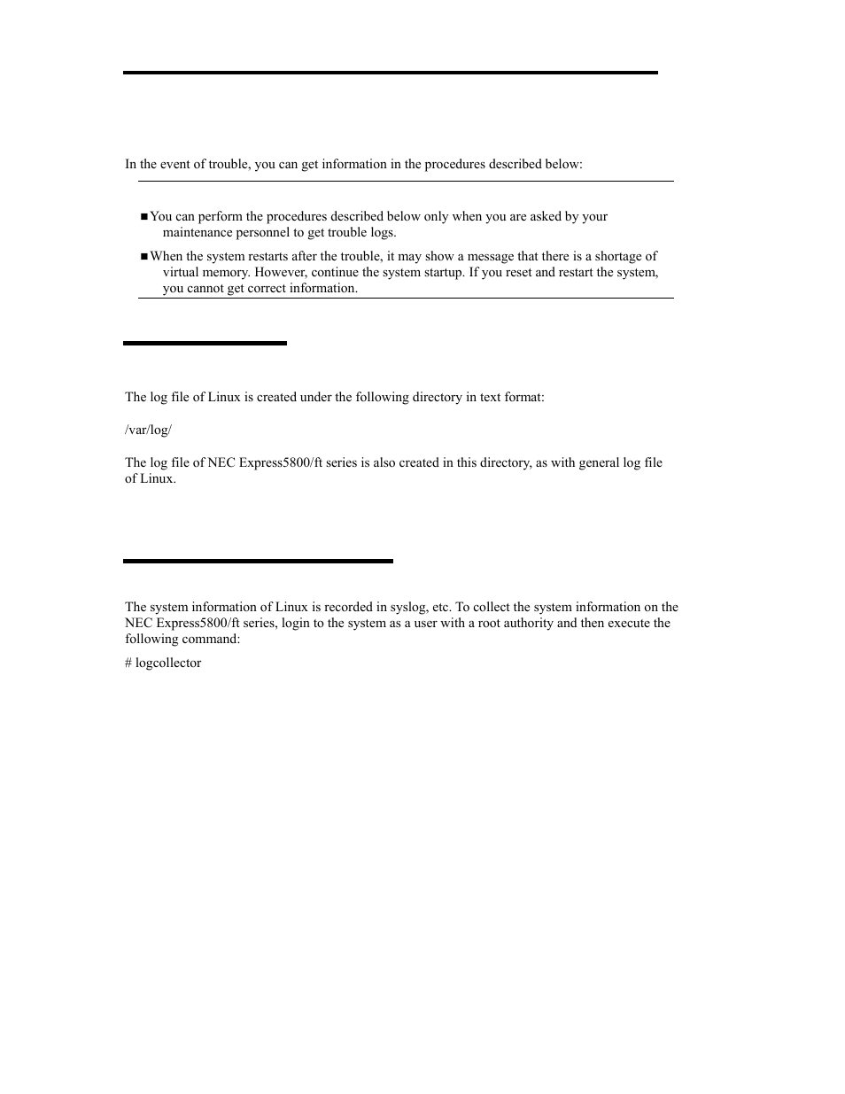 Collection of trouble logs | NEC Express 5800/320Lb User Manual | Page 240 / 302