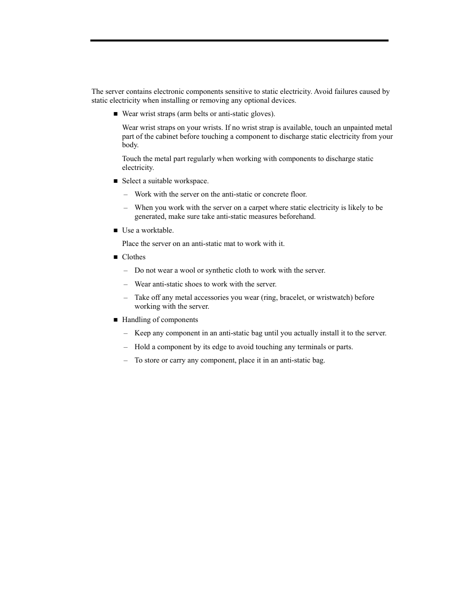 Anti-static measures | NEC Express 5800/320Lb User Manual | Page 245 / 302