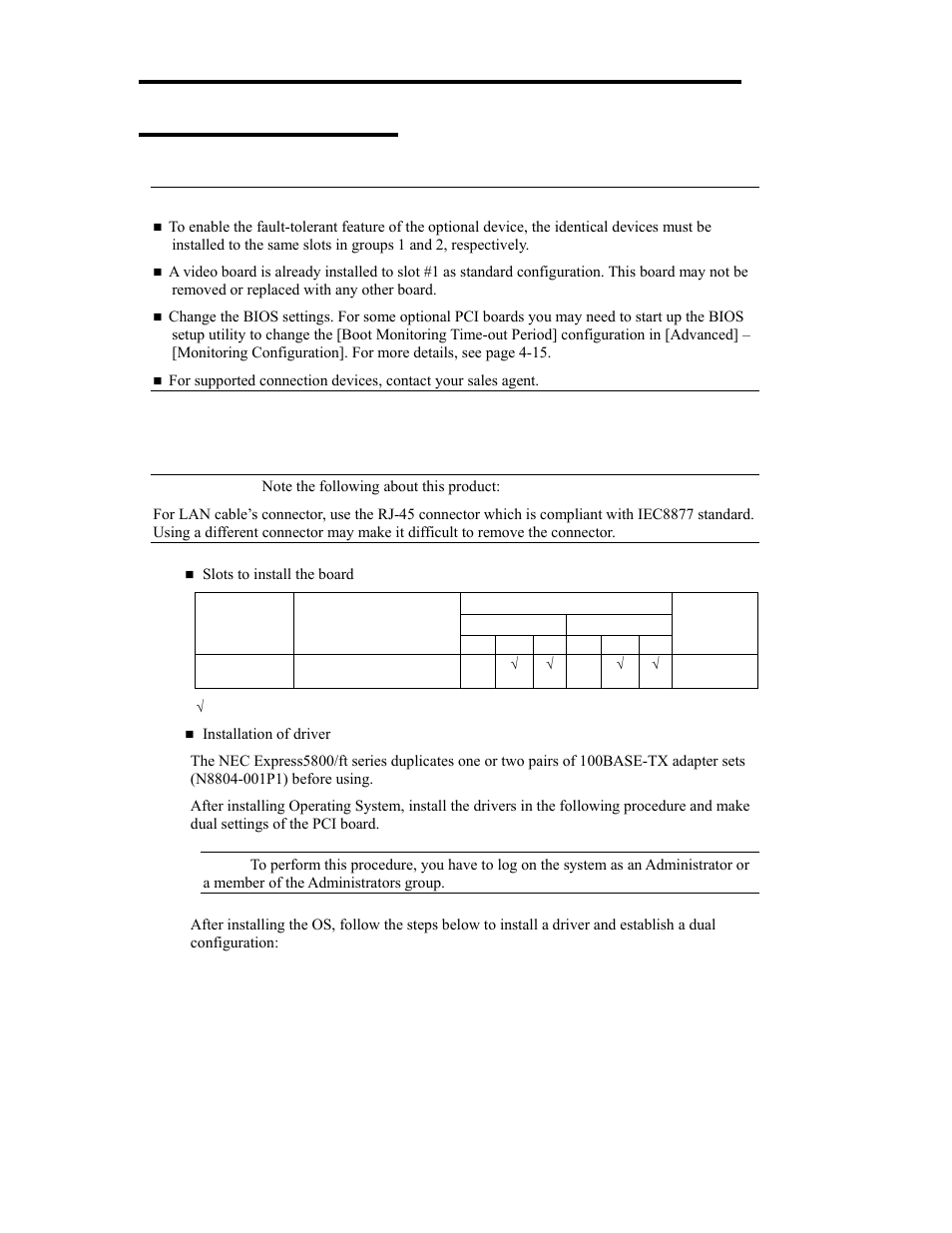 Setup of optional pci board | NEC Express 5800/320Lb User Manual | Page 286 / 302