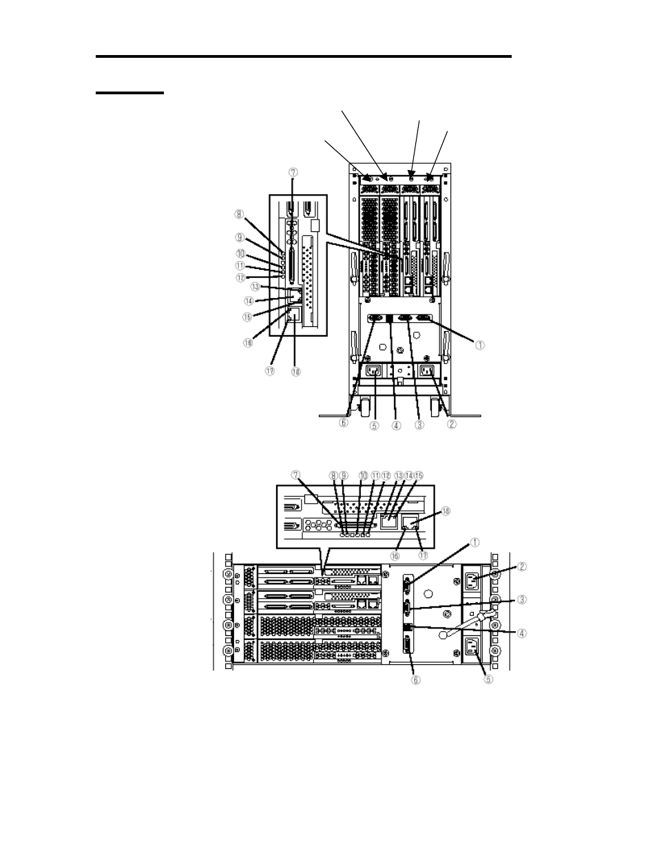 Rear view | NEC Express 5800/320Lb User Manual | Page 46 / 302