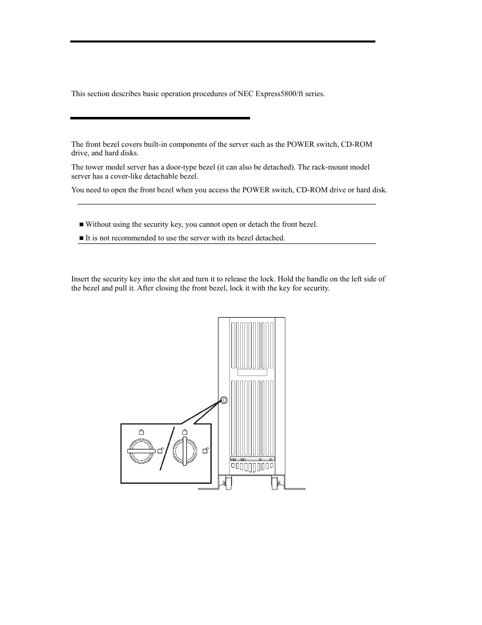Basic operation | NEC Express 5800/320Lb User Manual | Page 64 / 302