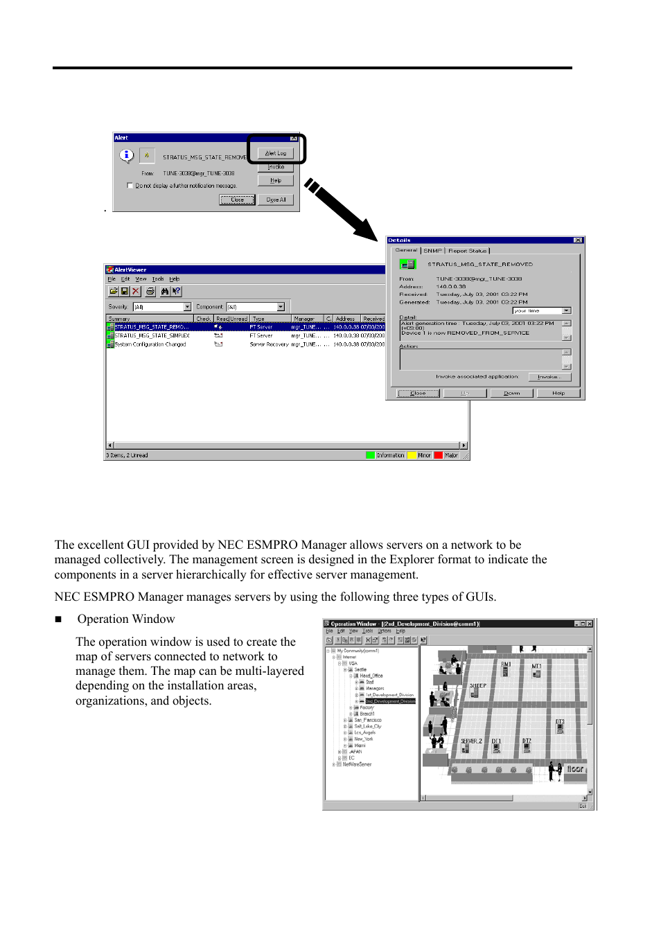 Collective management of distributed servers | NEC Express 5800/320Lc User Manual | Page 179 / 357