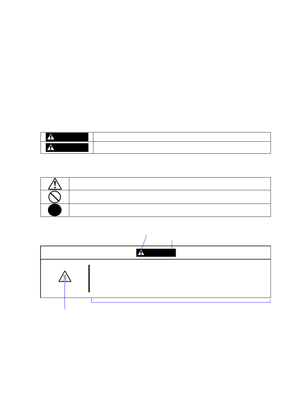 Safety indications, Caution | NEC Express 5800/320Lc User Manual | Page 3 / 357