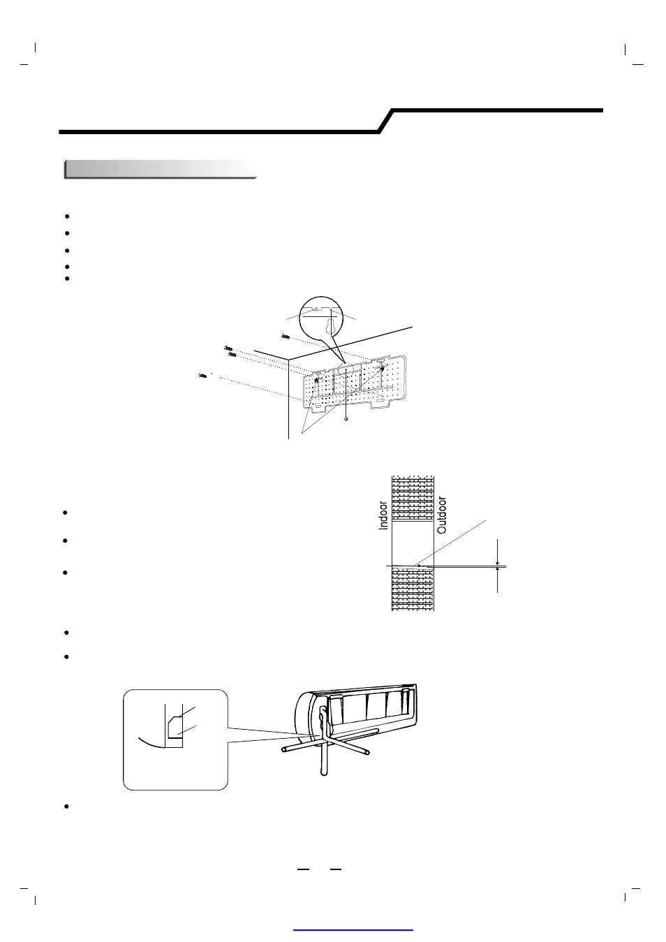 Installation instructions, Indoor unit installation | NEC RIH-6867 User Manual | Page 19 / 25