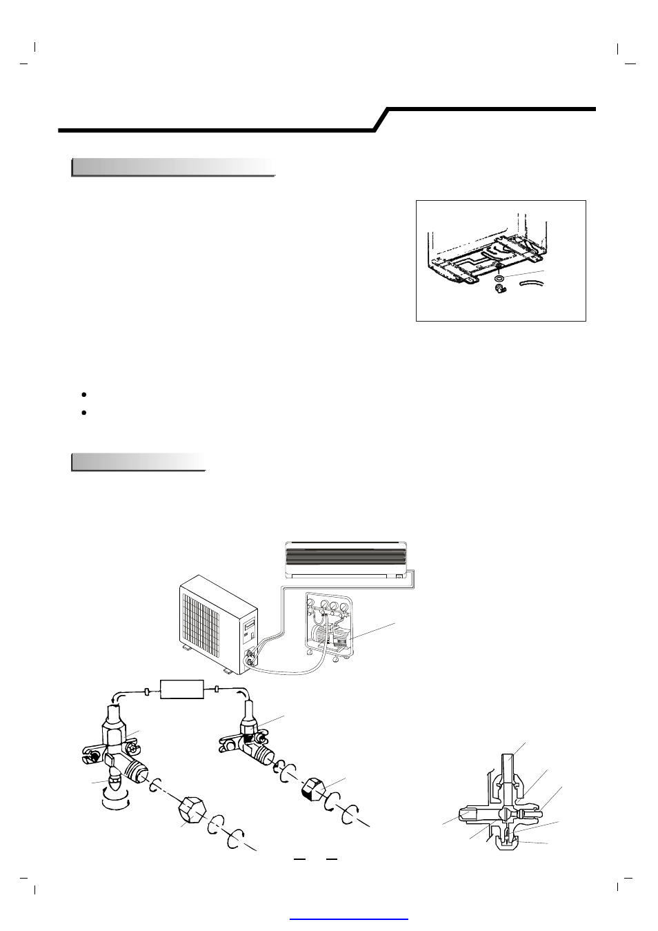 Installation instructions, Vacuum pump, Air purging | NEC RIH-6867 User Manual | Page 23 / 25