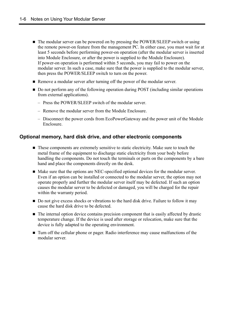 NEC EXPRESS5800/100 SERIES N8100-1635F User Manual | Page 18 / 152