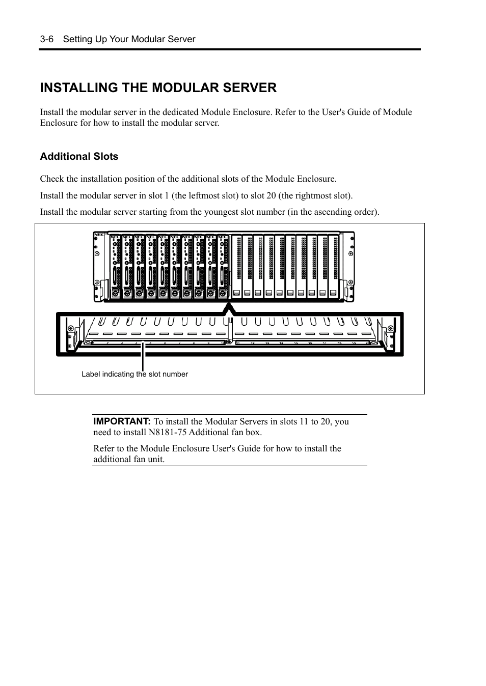 Installing the modular server | NEC EXPRESS5800/100 SERIES N8100-1635F User Manual | Page 40 / 152