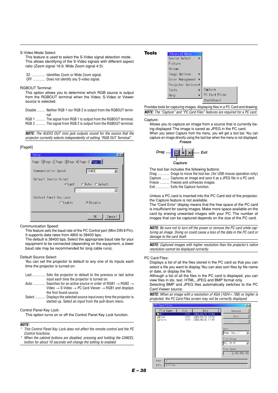 NEC MT1056 User Manual | Page 38 / 55