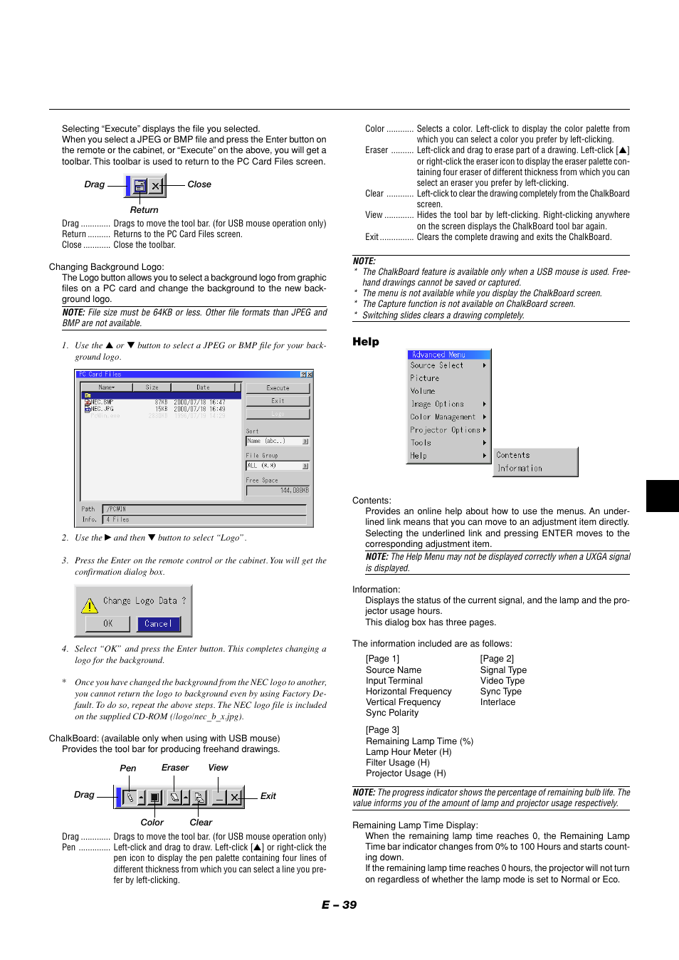 NEC MT1056 User Manual | Page 39 / 55