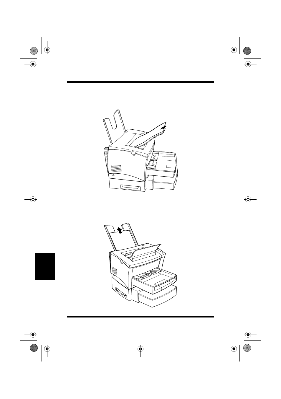 Paper output misfeed (face-down tray), Paper output misfeed (face-up tray), Paper output misfeed (face-down tray) -4 | Paper output misfeed (face-up tray) -4 | NEC PAGEWORKS 8E User Manual | Page 222 / 255