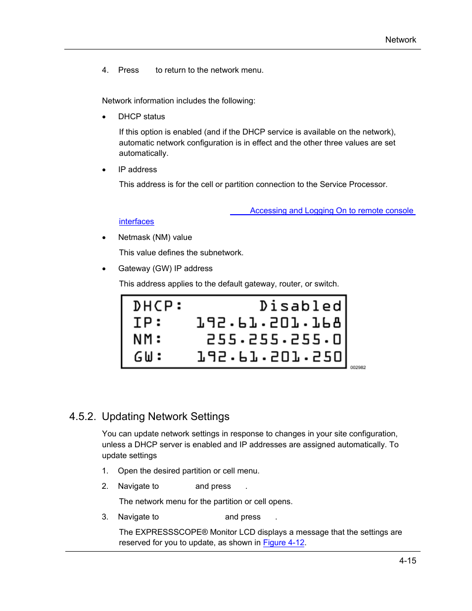 Updating network settings | NEC ExpressA1160 User Manual | Page 101 / 252